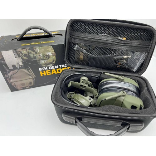 6TH GEN TACTICAL HEADSET тактическая гарнитура, звукосниматель и шумоподавление, активные в Пскове