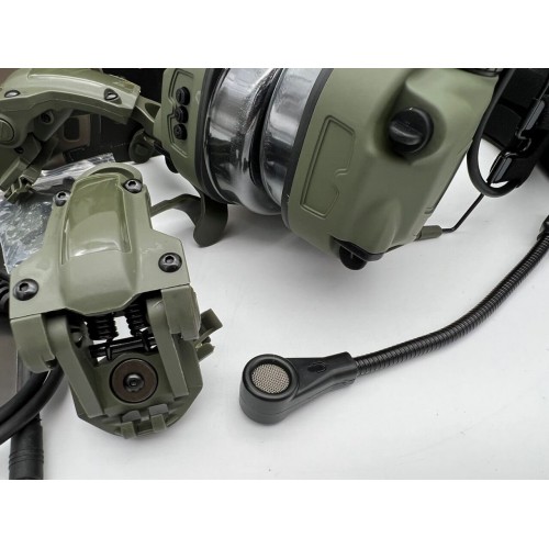 6TH GEN TACTICAL HEADSET тактическая гарнитура, звукосниматель и шумоподавление, активные в Пскове