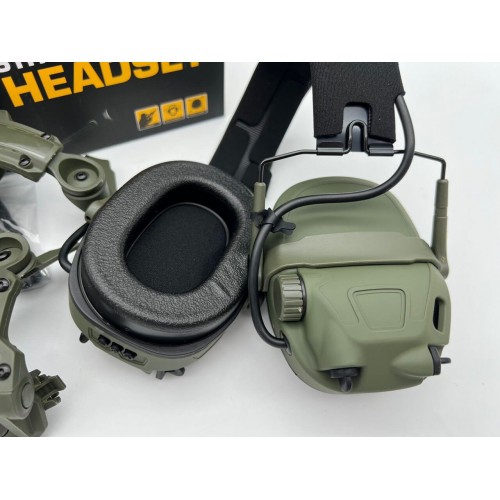 6TH GEN TACTICAL HEADSET тактическая гарнитура, звукосниматель и шумоподавление, активные в Пскове