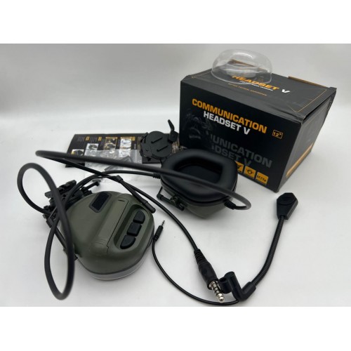 "COMMUNICATION HEADSET V" Активные тактические наушники для стрельбы в Пскове