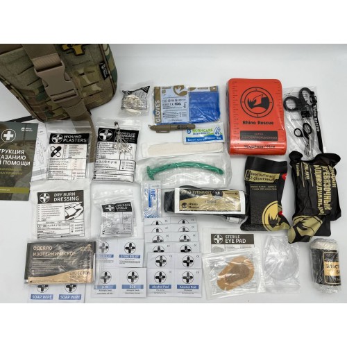 Военная тактическая аптечка RHINO RESCUE 25в1 в Пскове