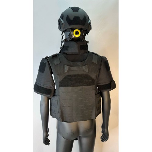 Бронежилет разгрузочный UNIVERSAL ARMOR в Пскове (СВМПЭ + бронеплиты Бр5 класса) черный
