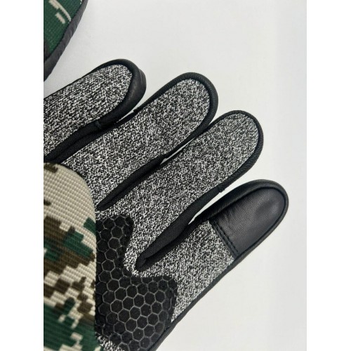 Перчатки с защитой от порезов, тактические с кожаными вставками  в Пскове