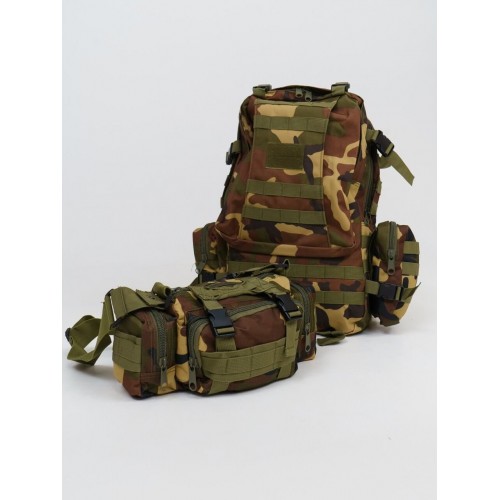 Рюкзак тактический 55 л со съемными подсумками в Пскове